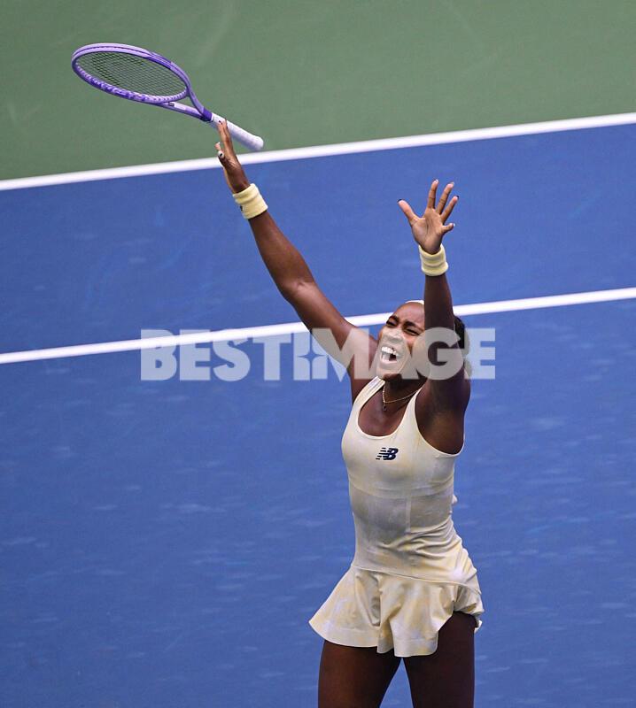 Coco Gauff lors du tournoi 